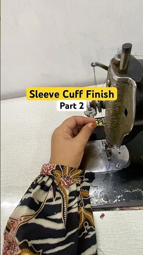 How to Sew Sleeve Cuffs — Part 2 (Clean Finishing Techniques!) #shorts #tutorial #sewing