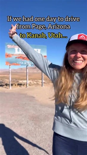 🚐 SAVE for future road trip planning in Utah and Arizona! The stretch of Highway 89 that connects