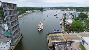 4.4K views · 178 reactions | What a magnificent return to the Mystic River by our 1908 steamboat SABINO! On Sunday, she returned to the water after a 2 1/2 year restoration to lead the Antique & Classic Boat Parade. SABINO will resume her river cruises in early August. Welcome back! | Mystic Seaport Museum | Facebook