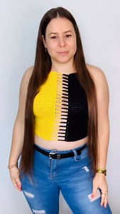 47K views · 7.3K reactions | TOP HALTER a crochet ✨un diseño increíble que podrás tejer en las combinaciones de tu preferencia ✨en mi canal de YouTube MAGETEJE está disponible el tutorial completo con las indicaciones para todas las tallas✨SUSCRÍBETE #crochet #tejidos #tutorial #mageteje #tejer #ganchillo #diy #tejer #handmade #hechoamano #crocheting #crochetinspiration #crochetlover #ideas #toptejidos | magelagc | Facebook