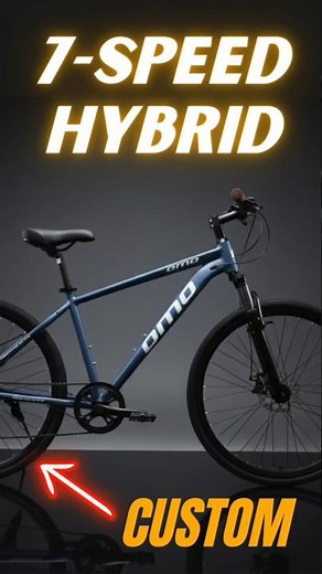 Hybrid Cycle Under 15000 : Shimano 7 Gear & Disc Brake Review | Cycle for Fitness | OMOBikes|T12409