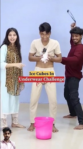 Ice Cubes In Underwear Challenge