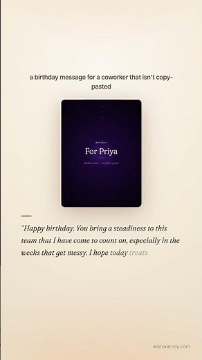 What to write in a birthday card for a coworker