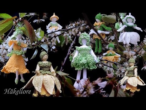 Blumenmädchen,Elfen, Fairies. HÄKELN CROCHET