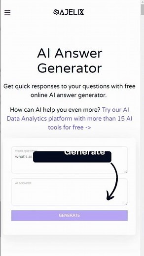 You Can Ask This #AI Anything 🤖 ❓- AI Answer Generator