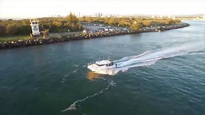 An aerial view of the Gold Coast Spit