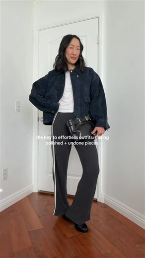 Samantha on Instagram: "effortless comes from balance — chic, polished pieces + easy, casual basics! #effortlessoutfits #easyoutfits #styletips"