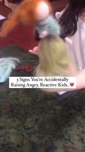3 signs you’re accidentally raising an angry, reactive kid 💔 This one’s hard to hear—but so important. Kids don’t just “learn from experience.” They mirror the nervous systems they’re raised in. 1️⃣ They scream at their sibling for taking a toy— the same way you yell when they don’t listen. 2️⃣ They slam doors and stomp feet— like you slam drawers or sigh when you’re overwhelmed. (They mirror your energy) 3️⃣ They say things like, “You never listen!” “You’re the worst!” because they’ve heard th
