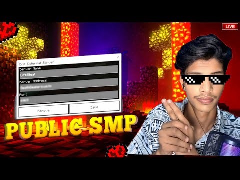 24/7 Joinable Minecraft SMP { PUBLIC } Java + Bedrock Survival Server || Insane launda