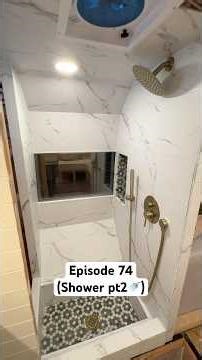 Custom camper shower is complete 💪🏼 #camper #renovation #camperrenovation #rvrenovation #diy