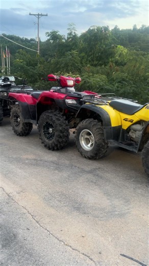 Utility fourwheelers 👌 #atv #fourwheeler #honda #kawasaki #polaris #fun #lake @BN @hunter @bass