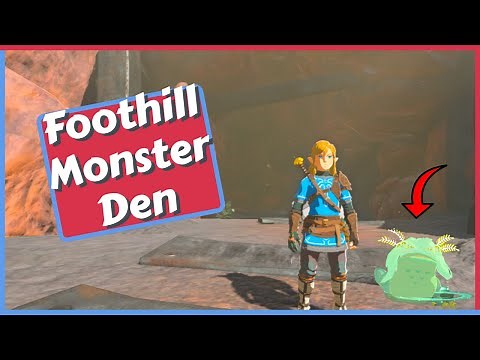 Foothill Monster Den Guide (Bubbul Frog Location) in Zelda Tears of the Kingdom