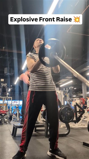 Explosive Front Raise: Punching Power 👊 #frontraises #gymshorts