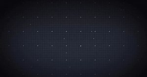 Digital shield with animation of circuit patterns and data waves for cybersecurity. Technology, protection, network, encryption, firewall, innovation