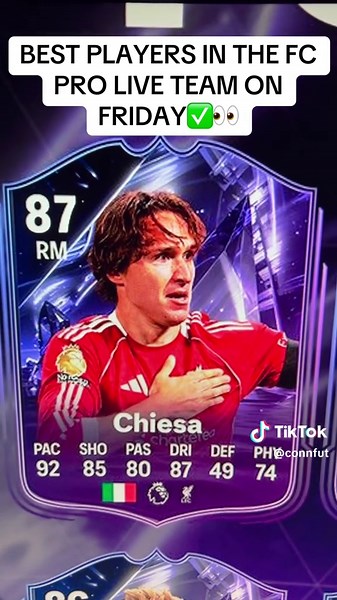 BEST PLAYERS IN THE FC PRO LIVE TEAM ON FRIDAY✅👀#eafc #eafcfut26 #eafc26 #fc26