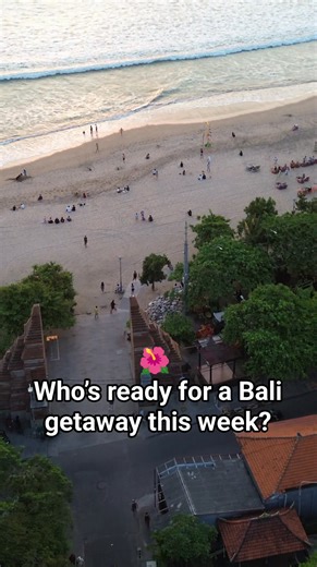 6.4K views · 118 reactions |  Aerial view over the beautiful Legian Beach — one of Bali’s sunset gems. #fblifestyle #legiansunset #galihbalitours #baliguide #balitourguide | Bali Tour Guide | Facebook