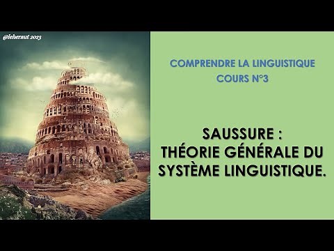Ferdinand de Saussure: General Theory of the Linguistic System (Understanding Linguistics No. 3)