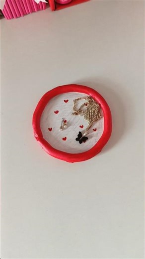 Mini Trinket Tray DIY 😍 | Cute Organizer Idea #shorts