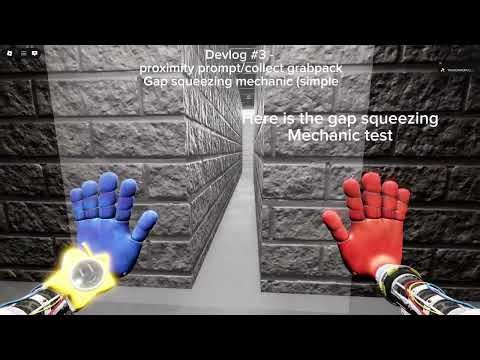Grabpack system in Roblox studio / Devlog #3 gap squeezing and proximity prompt