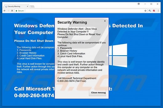 Security Warning Scam