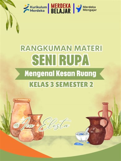 PART 141 - Rangkuman Materi Seni Rupa (Mengenal Kesan Ruang) Kelas 3 Semester 2 #semester2 #rangkumanmaterisenirupa #mengenalkesanruang #kelas3 #kurikulummerdeka