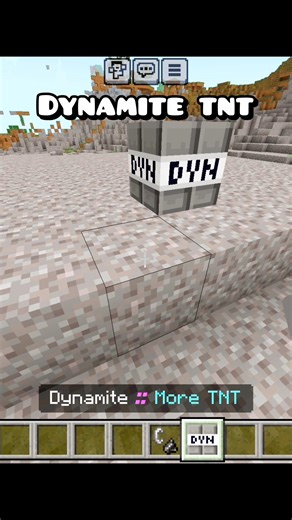 Dynamite TNT in Minecraft #minecraft #shorts