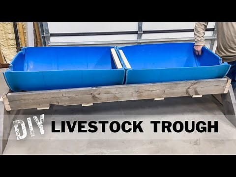 DIY Livestock Trough | QUICK and EASY #farm #livestock