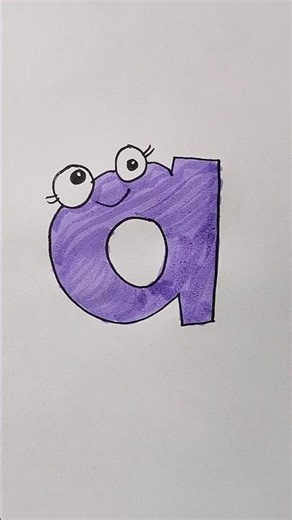 How to Write Letter a #alphabet #abcd #kidstvforfun #trending #coloring #satisfying #drawing #art