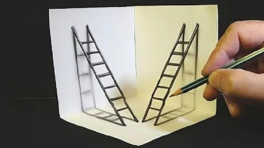 3D画教学：4分钟教你画立体画超简单！_高清1080P在线观看平台_腾讯视频
