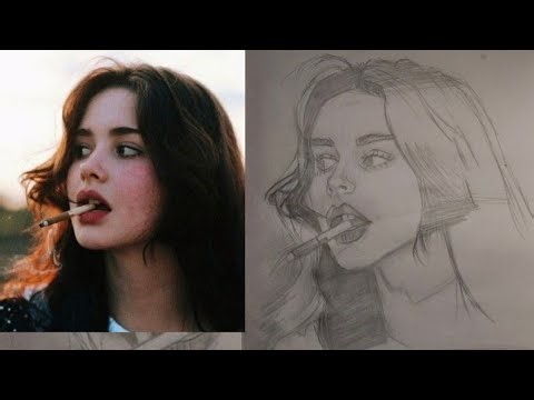 Father of all method:- try LOOMIS METHOD with me(how to draw a smoking girl) (bonfire music)