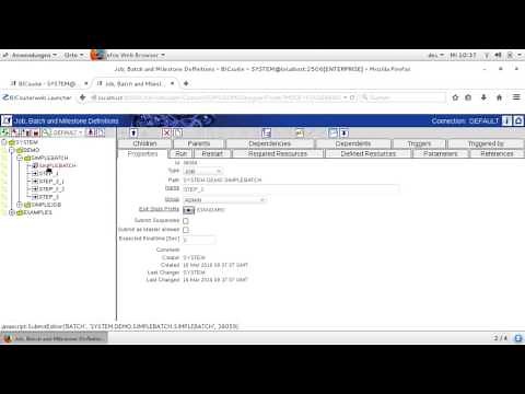 Tutorial 2: Create a simple batch process in BICsuite and schedulix