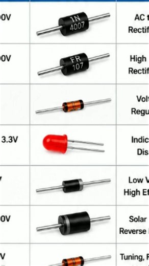 All Types of Diodes Explained! ⚡#shorts #shortvideo #aretech#diy