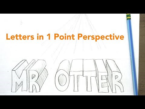 How to Draw Letters in 1 Point Perspective