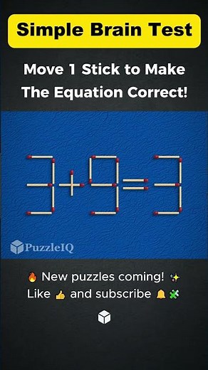 Fun Logic Puzzle 🧩 Simple Brain Test! 🧠🔥
