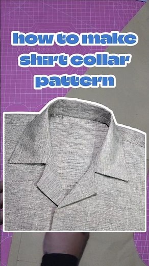 tutorial on how to make a Shiller collar pattern (shirt collar) #sew #sewing #sewingpattern #patt...