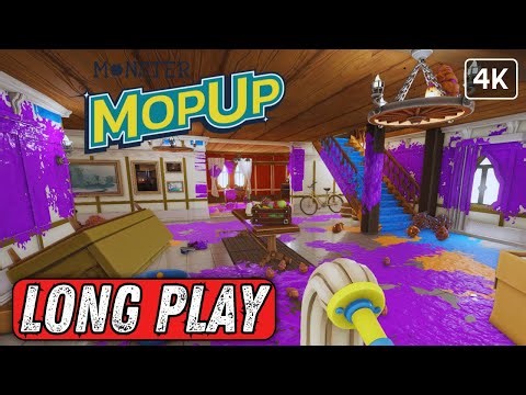 Cleaning Up Monster Poop! MONSTER MOP UP Gameplay Walkthrough | No Commentary LONG PLAY