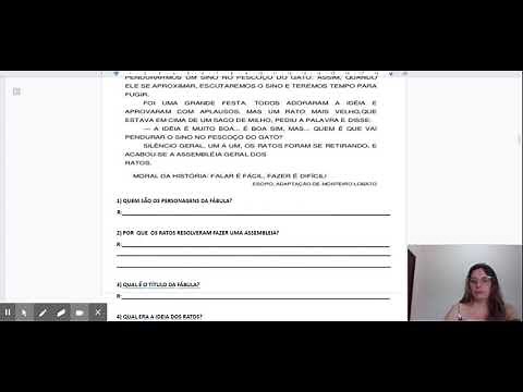 Aula 5 - Fábula: A Assembleia dos Ratos