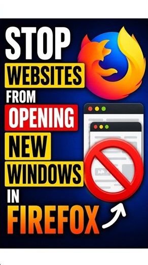 How to Stop Websites From Opening New Windows in Firefox