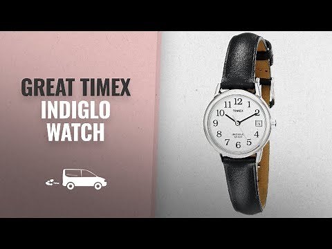 Timex Women's Indiglo Easy Reader Quartz Analog Leather Strap Watch