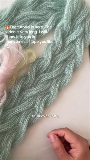 Part1🔥The tutorial is here. The video is very long. I will show it to you in many times. I hope you like it.#mohair #Knitting #Cashmere #diy #KnittingYarn