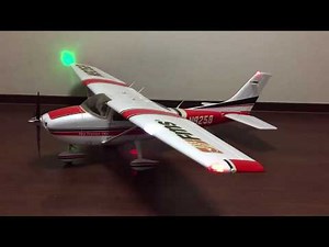 Strobe light attached to radio control ラジコンにストロボライト取り付けてみたらリアル