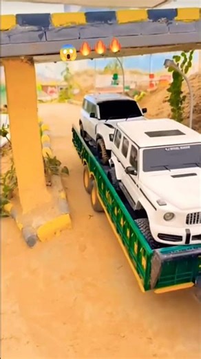 DIY PVC Massey 4x4 Loading G-Wagon & Defender 6x6! 🚜😲 #DIY #RCLife #Handmade #Shorts