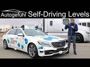 Levels of Autonomous Driving - Level 0 1 2 3 4 5 - what is what? Example Mercedes S-Class Prototype