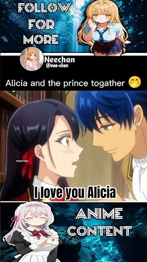 Alicia and the prince togather so cute 🥰I’ll Become a Villainess Who Goes Down in History#anime#fyp
