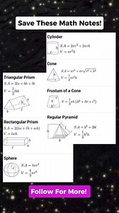 Geometry Formulas Math Notes!! Don't forget to follow for more. Thank you po. #mathnotes #mathematics #mathtricks #MathTricksTutorial #maths #mathtrick #mathtutorial #basicmath #basicmathreview #viral #trending #educational #mathshortcut #mathhacks #tutorial #lovemath #mathematicstutorial #mathreview #reels #reelsvideo #reelsviral #reelsfb #fyp #FORYOU | Math Tricks Tutorial