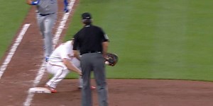 Manny Machado's throw to first was so powerful, it destroyed Chris Davis' glove