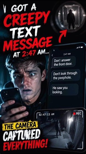 I Got a Creepy Text Message at 2:47 AM... 😨#Shorts #Horror #CreepyTextMessages #ScaryStories #scary