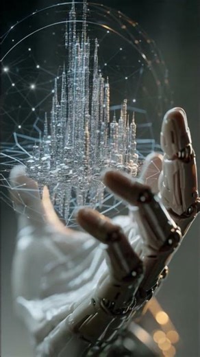 A City Made of Light — Controlled by One Hand.