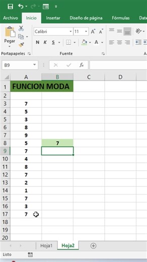 Cómo Usar la Función MODA en Excel en Segundos 📊#excel #shorts | Kevin Ramirez