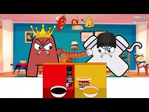 Alphabet Lore Spicy Sauce vs Nacho Cheese | Emoji Food Challenge | ASMR MUKBANG ANIMATION